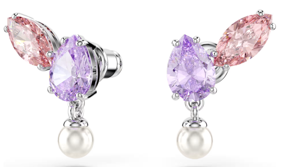 Aretes Swarovski Libélula Multicolor con Aro