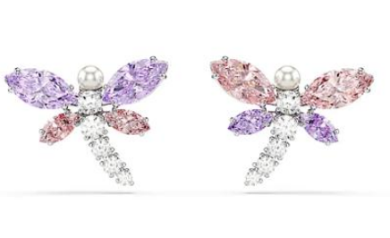 Aretes Swarovski Rama Floral Multicolor