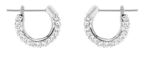 Aretes Swarovski Mini Aro Pavé Blanco