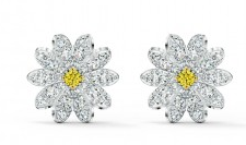 Aretes Swarovski Margarita Cristal Blanco y Amarillo