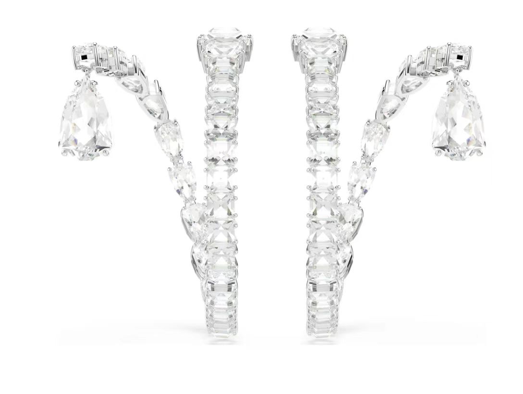 Aretes Swarovski Millenia Trepador Cristal Blanco