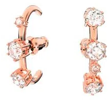 Aretes Swarovski Trepador Oro Rosa