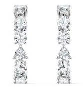 Aretes Swarovski línea cristales graduados