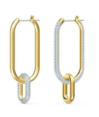 Aretes Swarovski Dextera Eslabón Bicolor