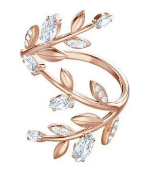 Anillo Swarovski vid envolvente oro rosa talla #8