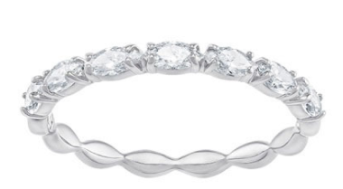 Anillo Swarovski eternity marquise rodio talla 7