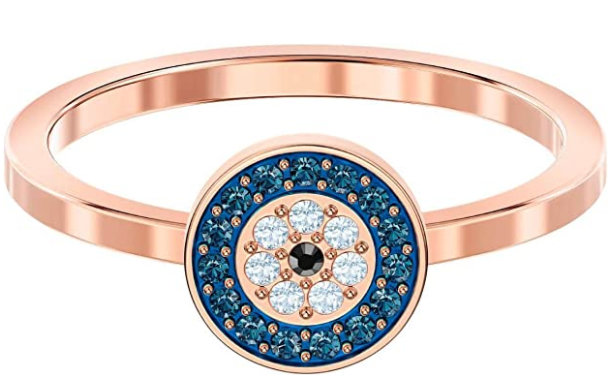 Anillo Swarovski Symbolica ojo protector oro rosa talla 7