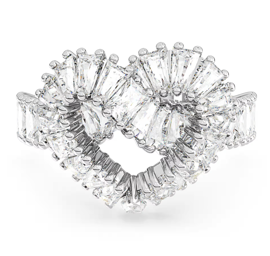 Anillo Swarovski Corazón Baguette Matrix