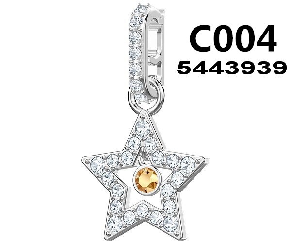 Charm Swarovski Estrella Cristal Champán