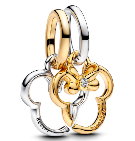 [763650C01] Charm Pandora Disney Mickey y Minnie Better Together
