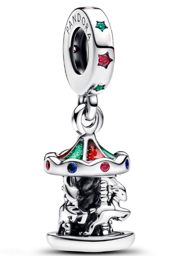 [793586C01] Charm colgante carrusel con caballos Pandora