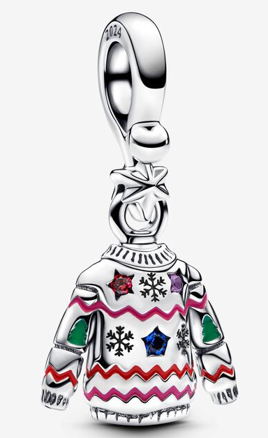 Charm colgante suéter navideño 2024