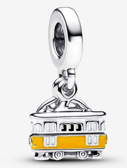 [793333C01] Charm Pandora tranvía amarillo