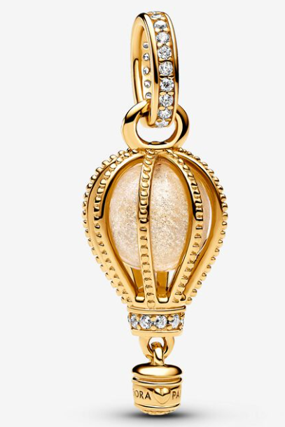 [769434C01] Charm Globo Aerostático Circonias Bañado Dorado
