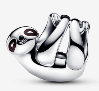 [793331C01] Charm Pandora perezoso plateado