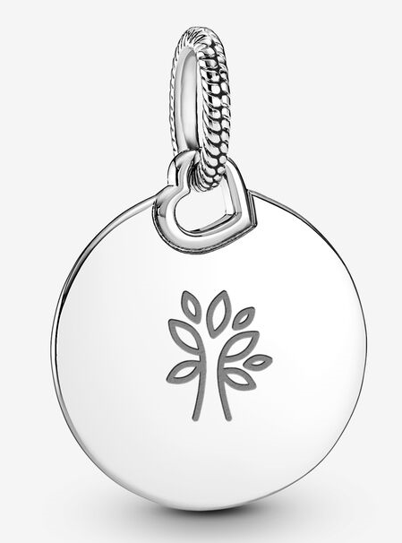 [398610C00] Charm Pandora Árbol de la Vida Grabado