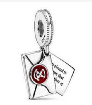 [P2] Charm colgante carta de Hogwarts Harry Potter sello rojo