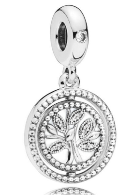 Charm colgante árbol de la vida medallón