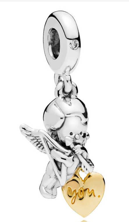 Charm colgante cupido corazón you Pandora