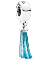 [P87] Charm colgante capa Frozen esmalte azul
