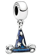 [P129] Charm Sombrero de Hechicero Mickey Azul Disney