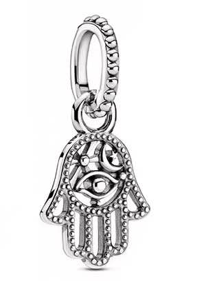 Charm Colgante Mano de Hamsa Ojo Protector