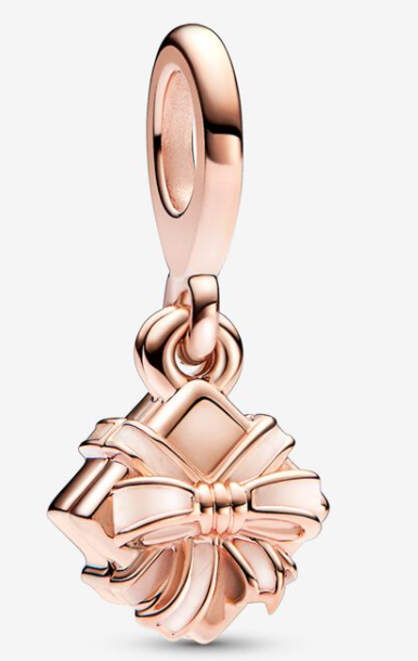 Charm colgante Caja de Regalo Oro Rosa