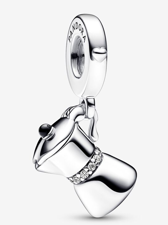 Charm colgante Tarro con Banda de Circonias