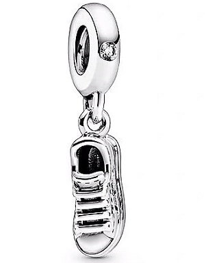 Charm colgante tenis deportivo detalle negro