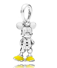 [P377] Charm colgante Mickey Mouse de pie zapatos amarillos