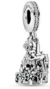 Charm colgante figura sobre cajas grabadas con estrellas