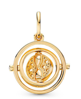 [P443] Charm Giratiempo dorado Harry Potter
