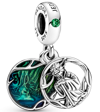 Charm colgante La Sirenita Ariel esmalte verde Disney