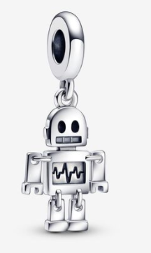 Charm colgante robot línea de vida Pandora