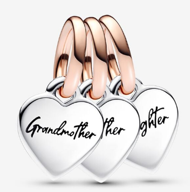 Charm colgante trio Grandmother Mother Daughter Pandora