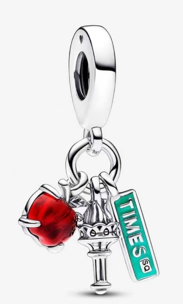 Charm triple Nueva York antorcha manzana y Times Square