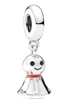 Charm colgante fantasma bufanda roja Pandora