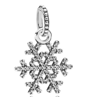 Charm colgante copo de nieve pavé Pandora