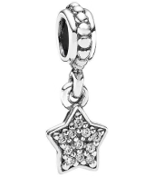 Charm colgante estrella pavé circonias