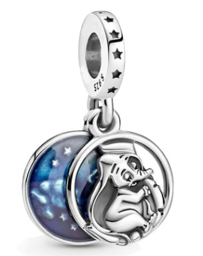 Charm colgante Disney Dumbo luna nocturna esmaltada
