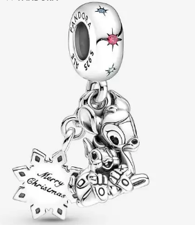 Charm colgante Mickey y Minnie Merry Christmas Pandora