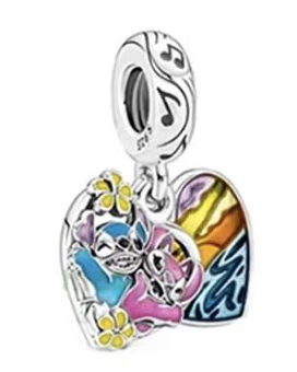 Charm colgante doble Stitch y Angel Lilo & Stitch Pandora