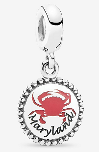 Charm colgante Maryland cangrejo rojo