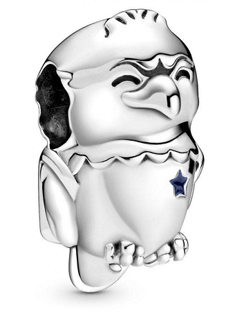 Charm Pandora búho plata estrella azul