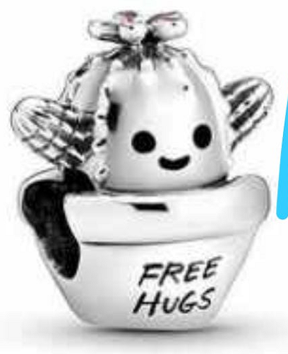 Charm Pandora cactus Free Hugs