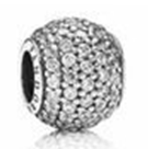 Charm Pandora bola pavé circonias transparentes