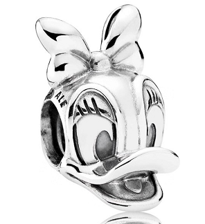 Charm Pandora Disney Daisy Duck moño plata