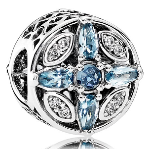 Charm brújula piedras azules Pandora