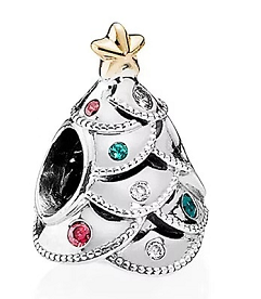 Charm árbol de Navidad Pandora luces de colores