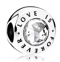 Charm Love is Forever piedra central Pandora